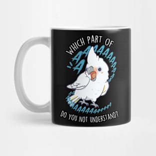 Goffin's Cockatoo Parrot Aaaa Mug